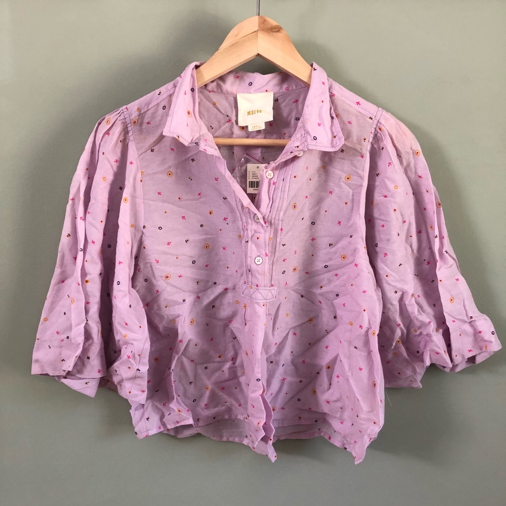 Anthropologie Maeve Eliot Popover Blouse NWT